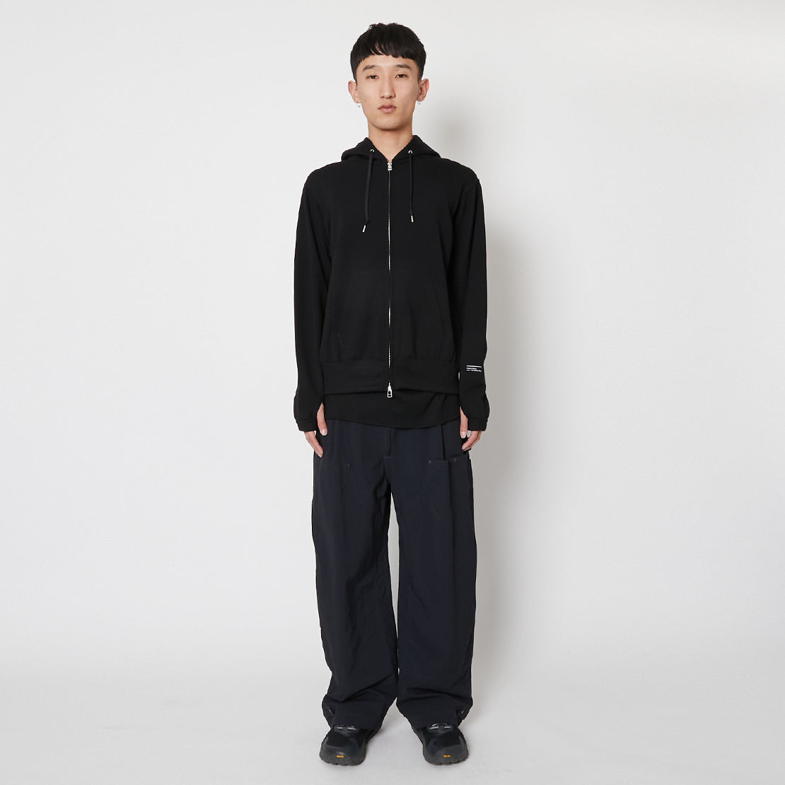 Super 140’s/130's Melino Wool Zip Up Parka