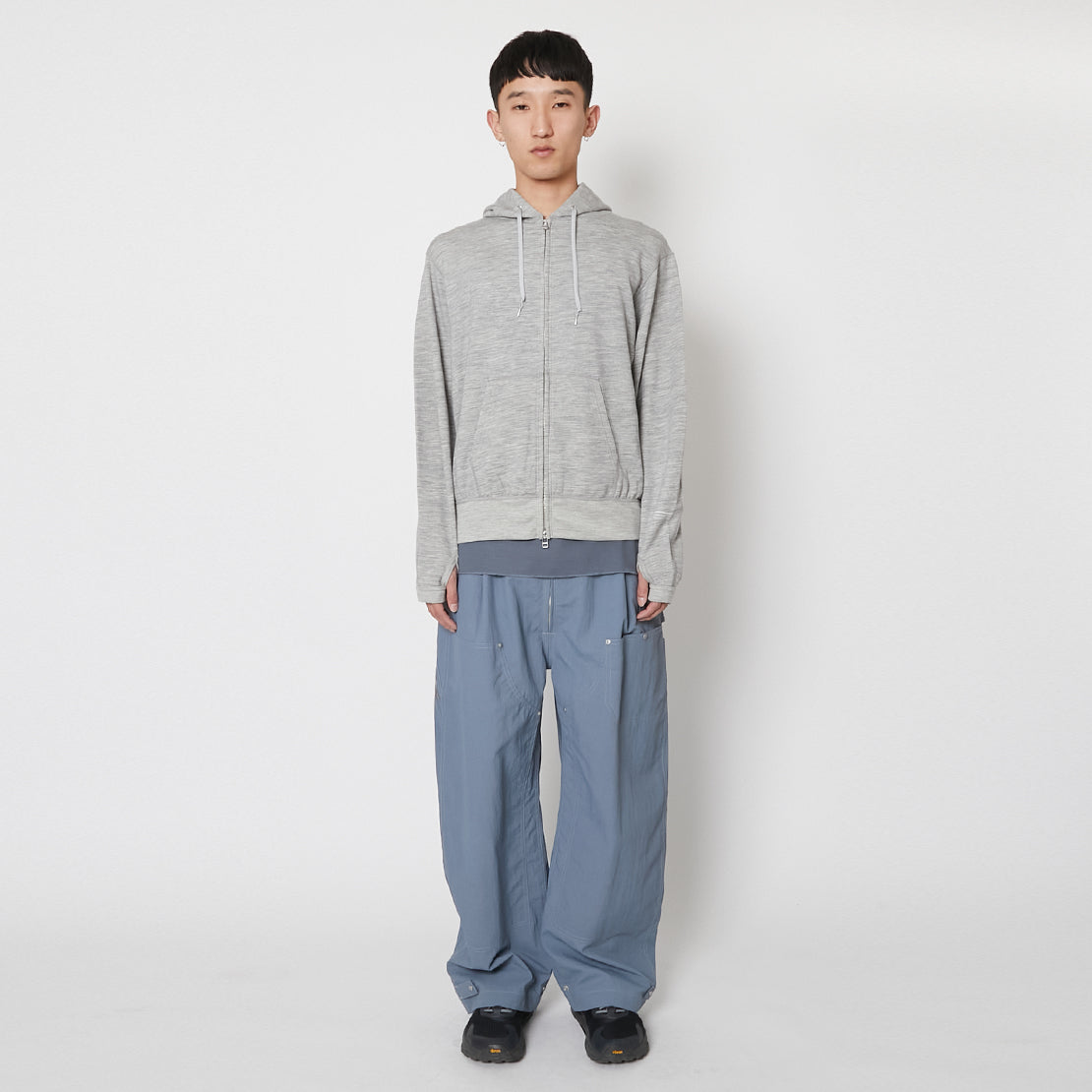 Super 140’s/130's Melino Wool Zip Up Parka