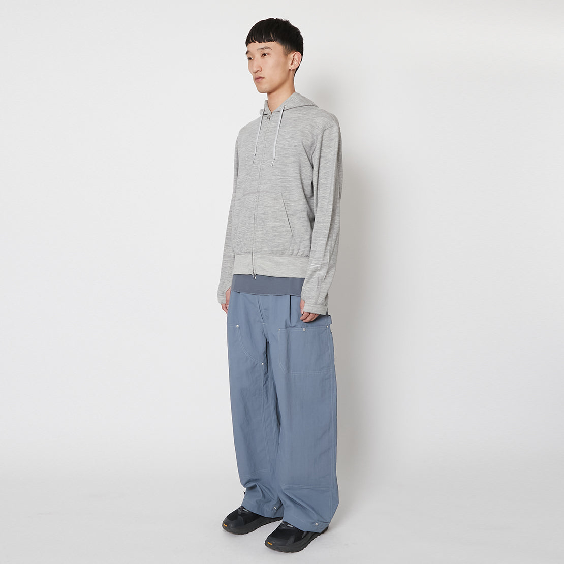 Super 140’s/130's Melino Wool Zip Up Parka