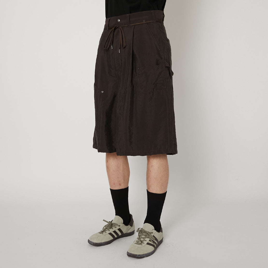 Silk Nylon Short Work Pants