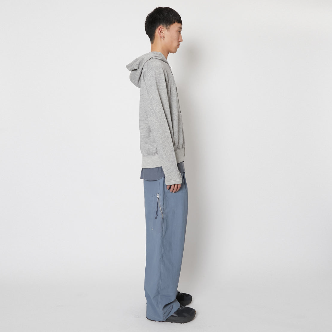 Super 140’s/130's Melino Wool Zip Up Parka