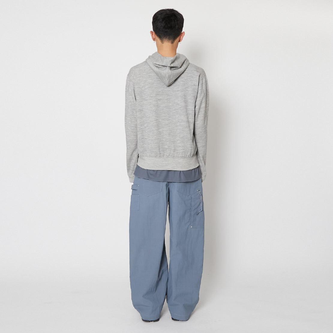 Super 140’s/130's Melino Wool Zip Up Parka