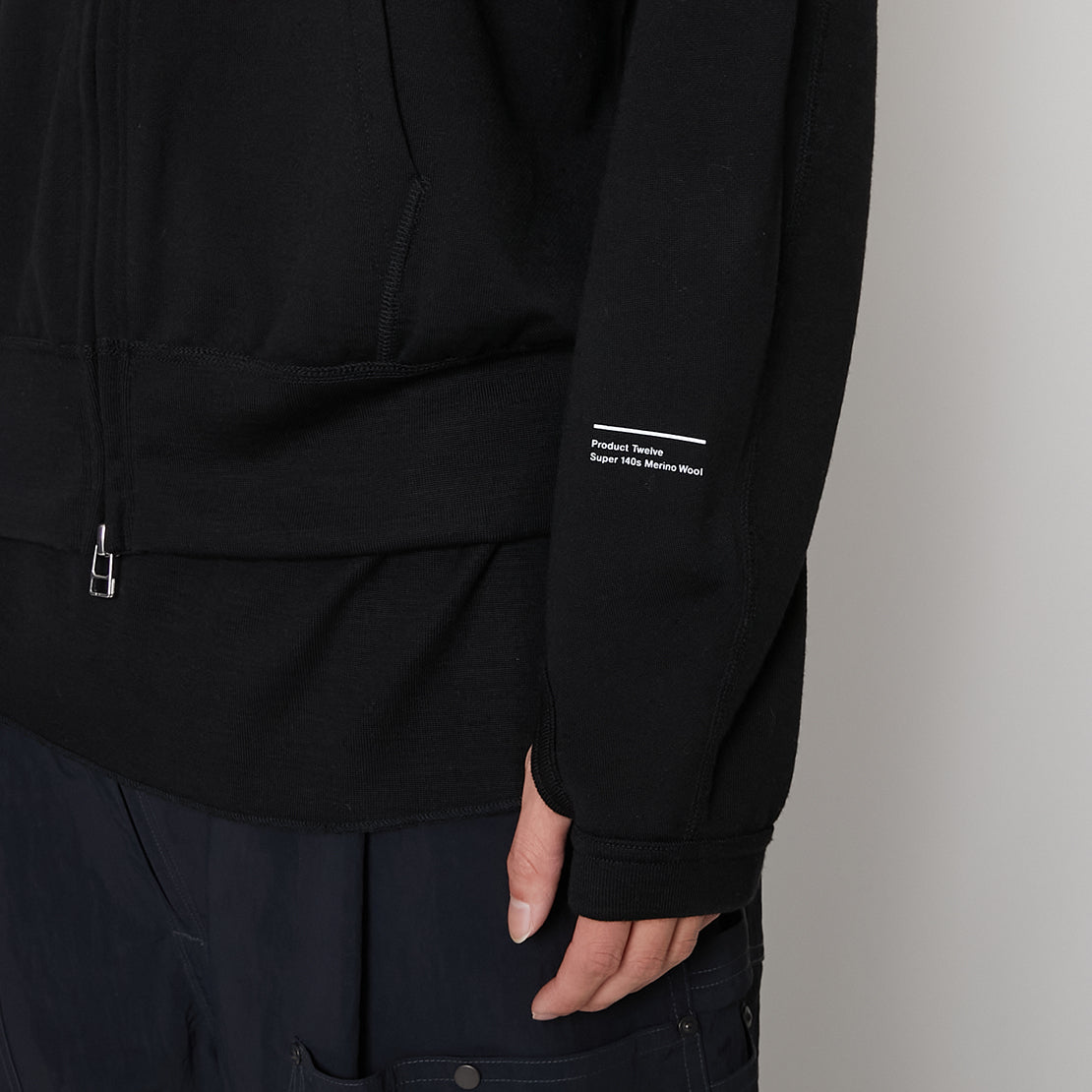 Super 140’s/130's Melino Wool Zip Up Parka