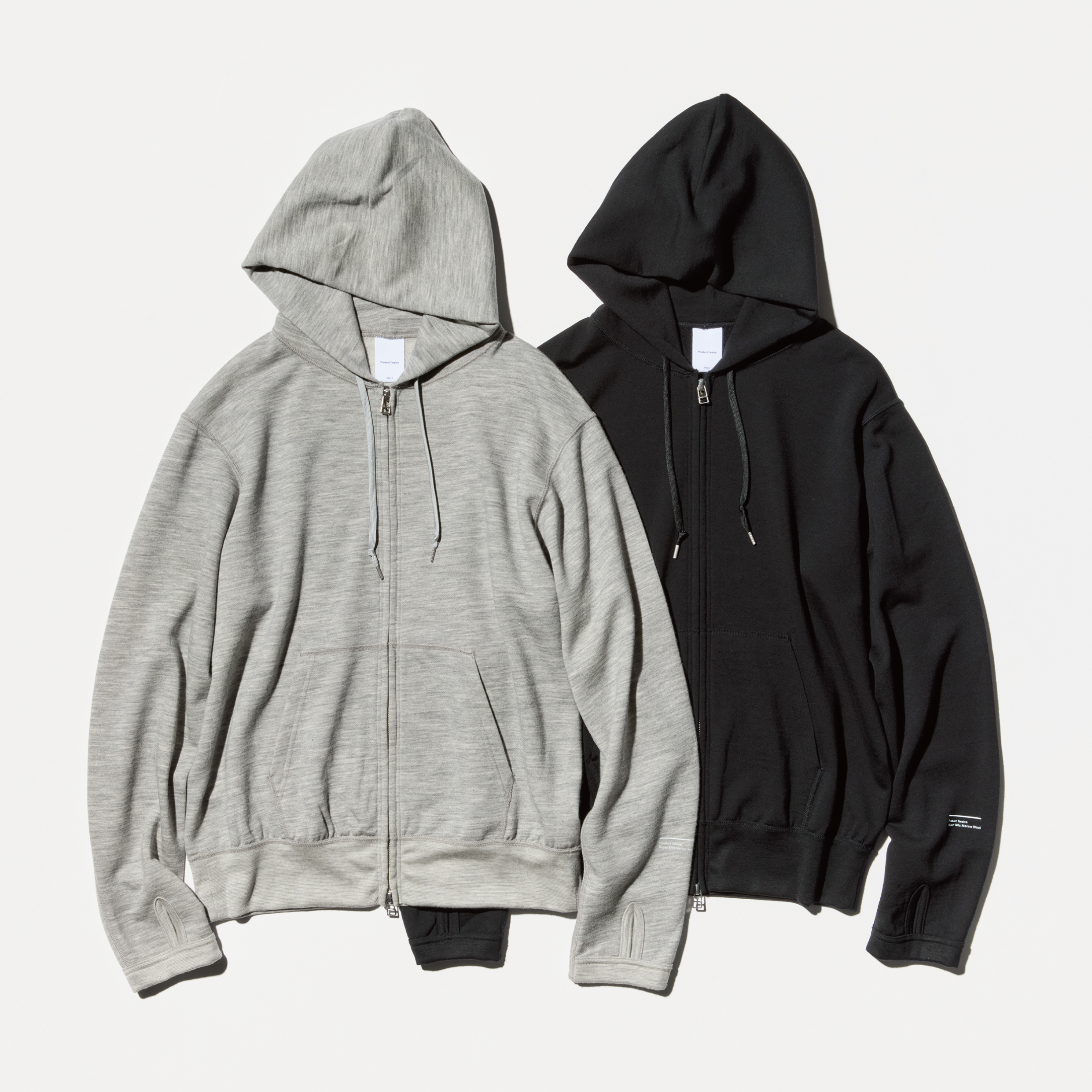 Super 140’s/130's Melino Wool Zip Up Parka