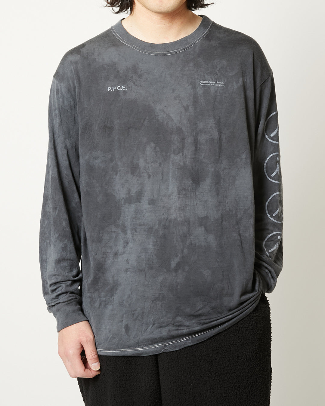 Uneven Dye Wool Long T-shirt – Product Twelve online store