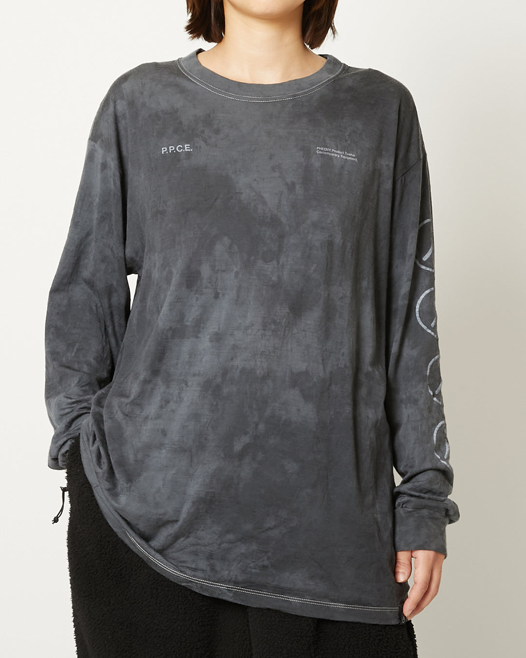 PPCE Uneven Dye Wool Long T-shirt ロンT Uneven Dye Wool Long T-shirt – Product Twelve online store